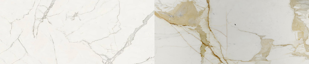 marmo calacatta bianco e oro
